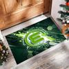 VfL Wolfsburg FC Fußball Muster Weicher Teppich Rutschfester Indoor Bodenbelag Sport Dekor Matte für Schlafzimmer