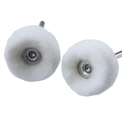 20 Pièces Tête de Polissage en Laine à Tige Fine pour Perceuse Meulage Bijoux Métaux Roues Polissage Feutre QSTEXPRESS Accessoires Outil Rotatif