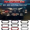 For Mini Countryman U25 Cooper E SE J01 EV J05 Aceman F65 F66 F67 Car Central Control Button Frame Cover Stickers Accessories