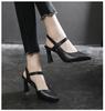 2024 Women's Summer Fashion Sandals Comfortable New Thick Soft Heels with Baotou High Heels Light Weight