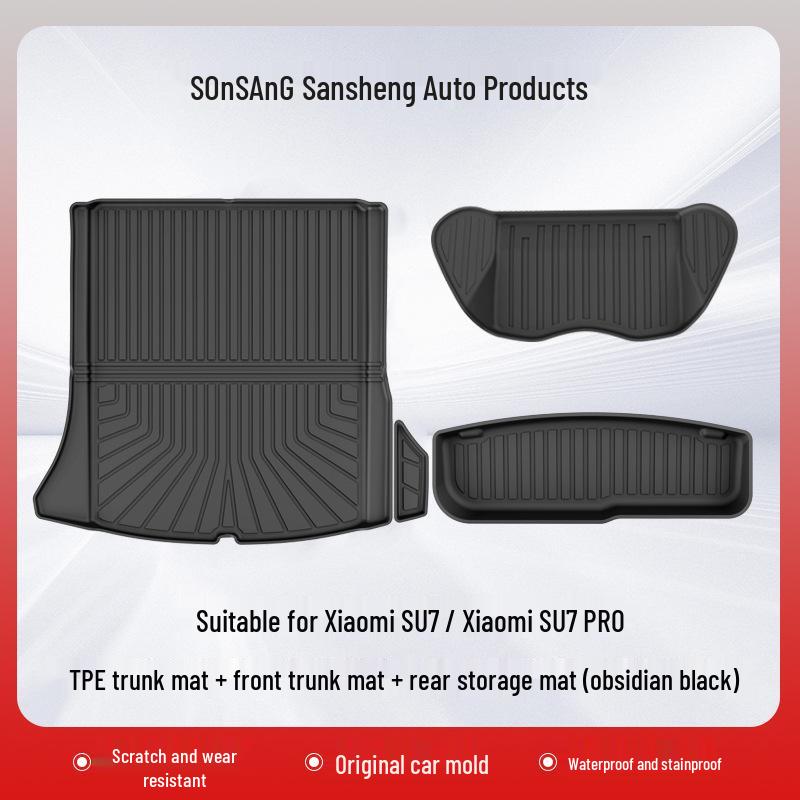 Custom TPE Car Floor Mats for Xiaomi SU7/SU7 Pro/Max - Five-Seater Interior Upgrade
