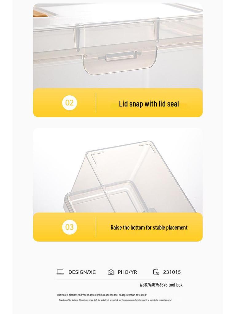 Transparente Lange Schmale Aufbewahrungsbox für Lötkolben und Werkzeuge