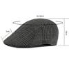Autumn Winter Thick Newsboy Caps Men Classic Herringbon Beret Flat Caps Vintage Beret Gatsby Painters Hats Driver Ivy Hat Boina