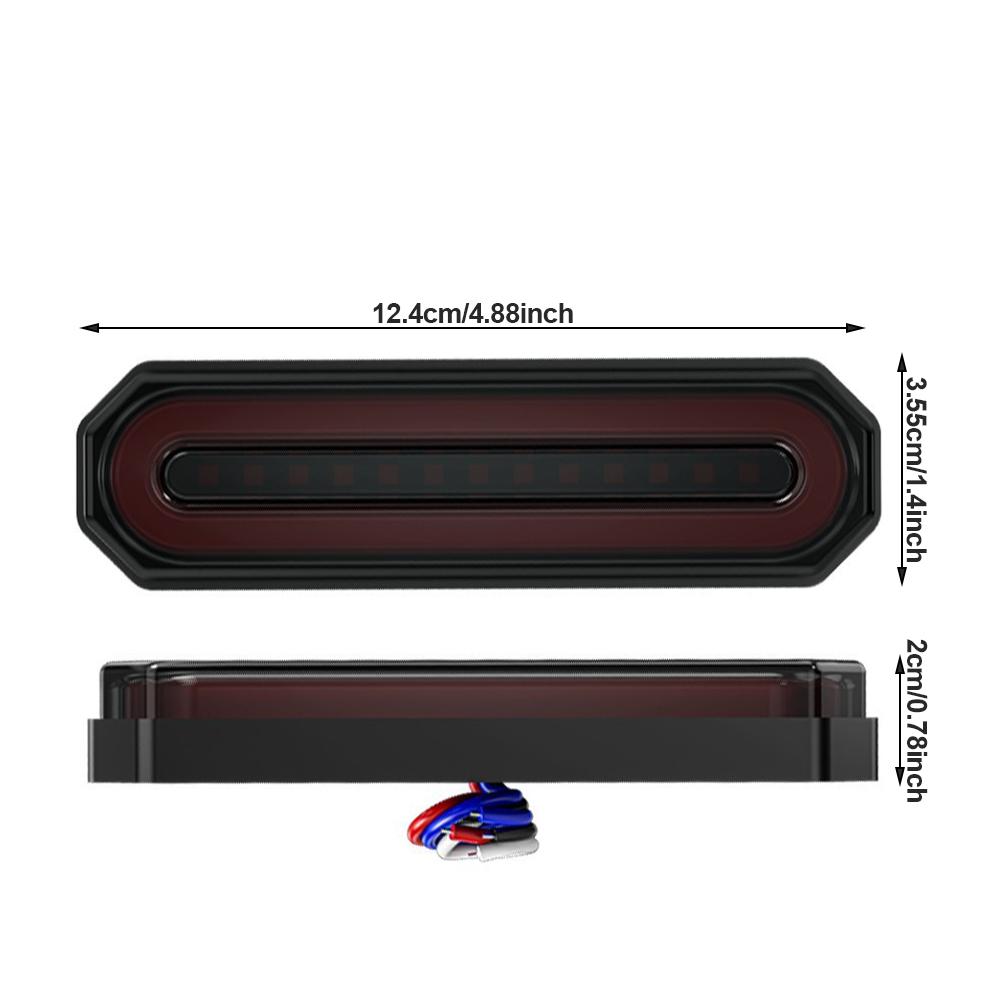 45LED 2 In 1 Truck LED Taillight Brake Stop Tail Rear Lights Sequential Turn Signal Lamp DRL For Car Moto Trailer ATV 12V 24V