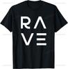 Rave Party Outfit EDM DJ Trance Techno Music T-Shirt Custom Printed Graphic T Shirts Customizable Vintage T Shirt Ropa Hombre