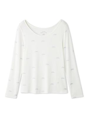 Gelato Pique PWCT251310OWHTF 3 Desenli Uzun Kollu Tişört