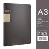 File Folder  A3  20/30/40/60 Pocket Picture Album Document Bag  8k Folder Art Work Collection Organizer Office Student Supplies