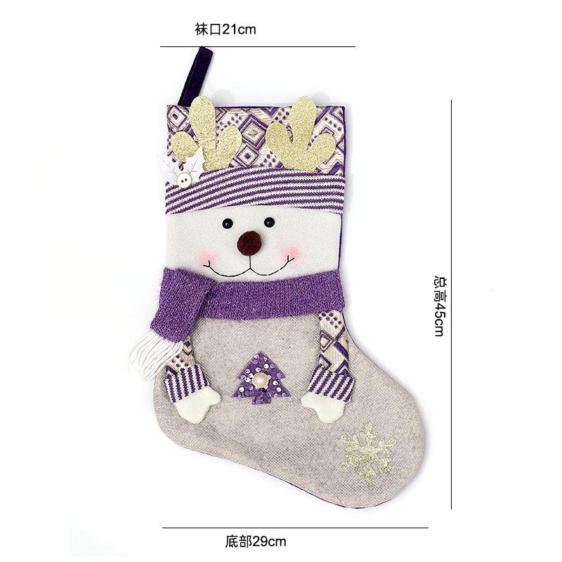Christmas decorations Christmas stockings Children's Santa Claus dolls Gift bags Shopping mall window pendants