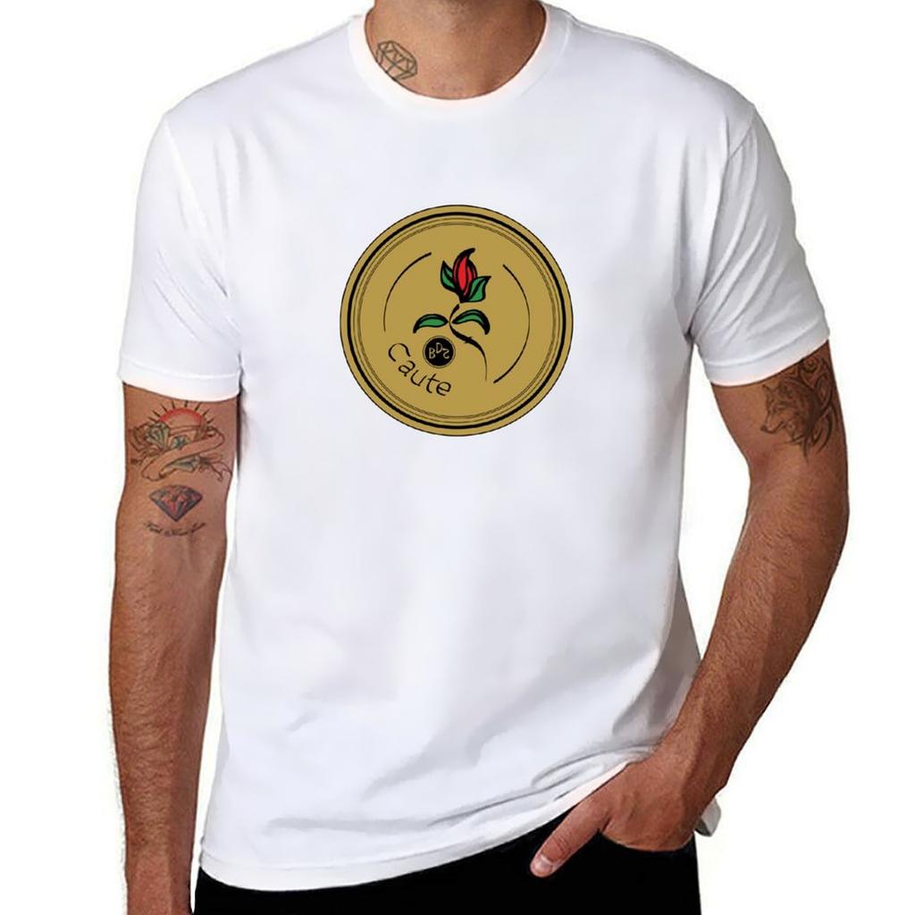 Caute Antique Background Tshirt Comfortable Basic Crew Neck Tee