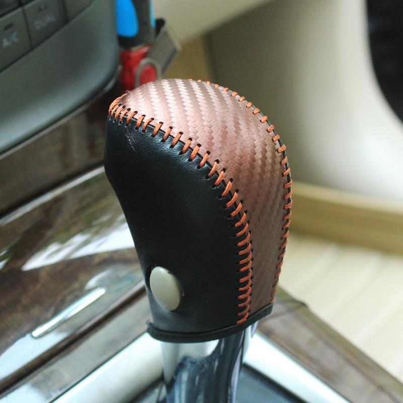 Car Gear Shift Knob Cover For Nissan Sentra Tiida Livna Lannia Teana Altima Bluebird Lhd Leather Gearbox Shift Knob