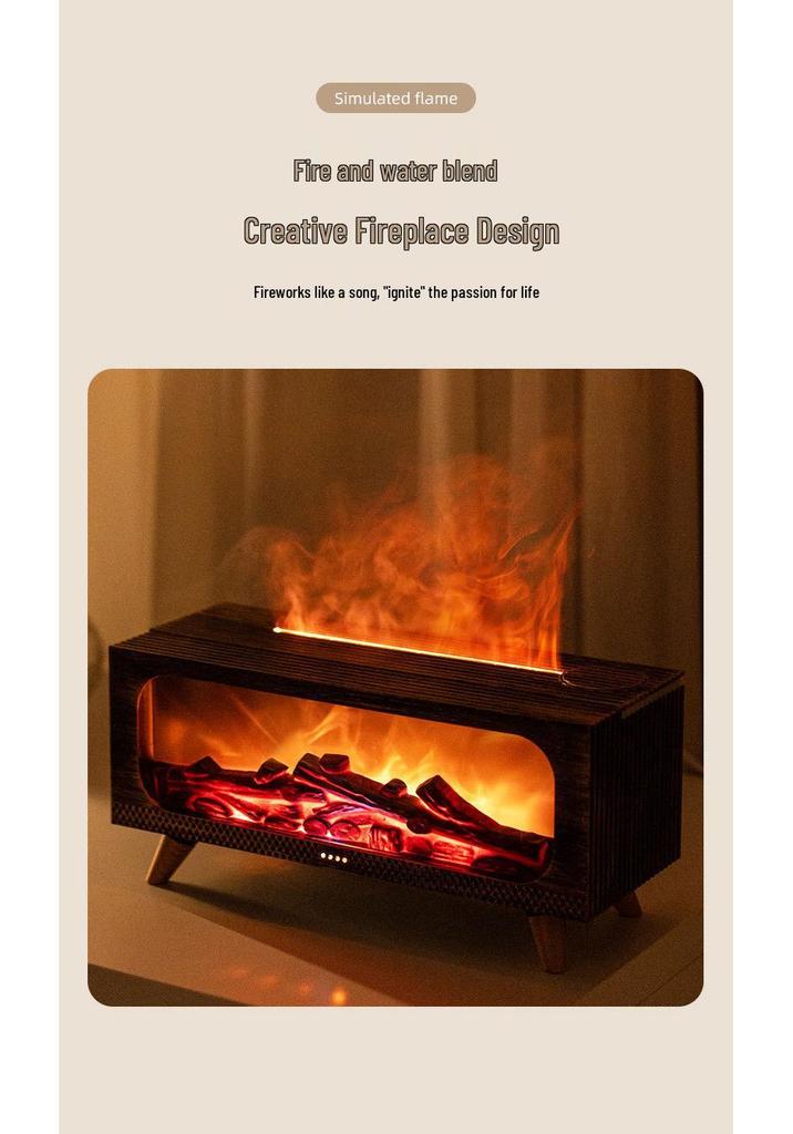 Silent Flame Lamp Essential Oil Diffuser for Bedroom