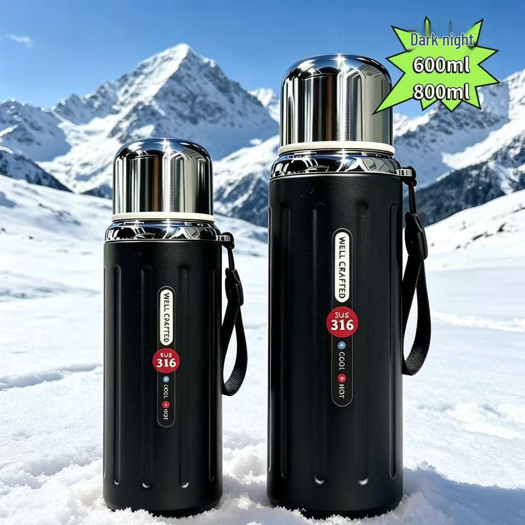 2026 Macaron Stainless Steel Thermos Cup with Steel Lid, High Appearance, Large Capacity, Portable for Commute