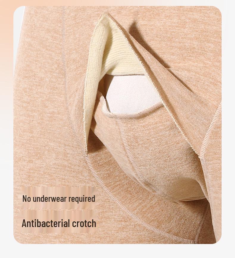 Men's Extra Thick Double-Sided Flannel Fleece Lined Antibacterial Warm Knit Pants