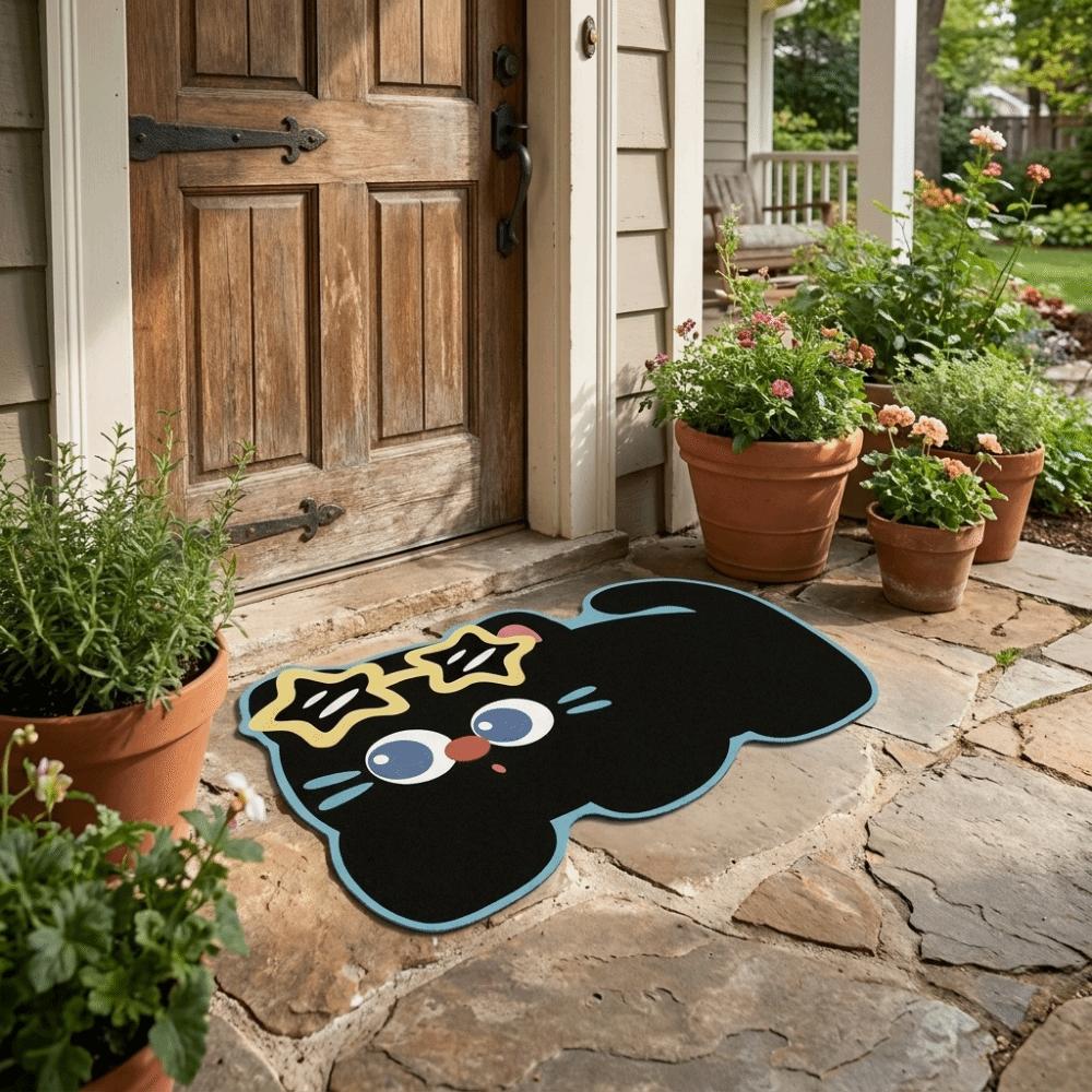 Non-Slip Bathroom Floor Mat Cartoon Decorative Door Mat Modern Entry Door Mat Kitchen