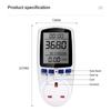 Digital Power Meter AC 220V Wattmeter Socket LCD Consumption Wattage Kwh Energy Meter Outlet Power Monitor With Blackout Memory