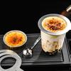 2 Pezzi Tappo Anello Tazza Latte Tazze Brulee al Forno Caffè Tazzine Espresso Coperchi in Acciaio Inossidabile per Bordo