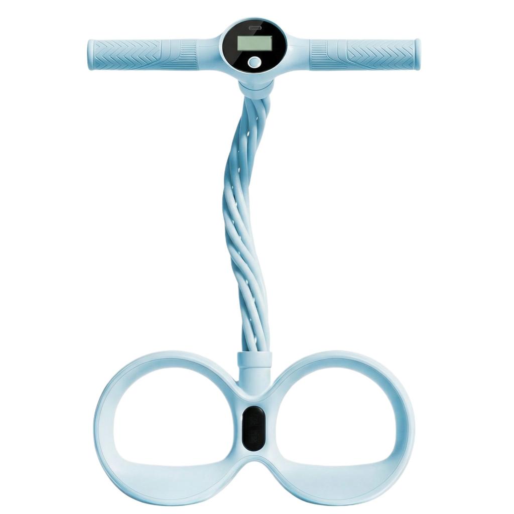Multifunctional Fitness Pedal Resistance Band with Digital Counter Adjustable Tension Home Exercise Yoga Stretching Equipment