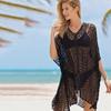 Women's Loose Knit Sweater Beach Cover-Up - Sun Protection & Swimwear Outerwear
