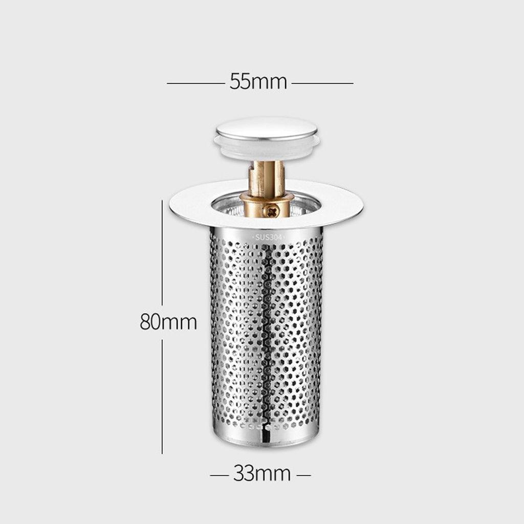 Sink -Clogging Plug, Bouncy -Odor Stopper, Washbasin Accessory for Kitchen & Bathroom