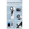 Mini El Tipi Turbo Fan Katlanabilir Tasarım 1-199 Hız Rüzgar 4000mAh Şarj Edilebilir Dijital Ekran Taşınabilir Cep Fanları Dış Mekan İçin
