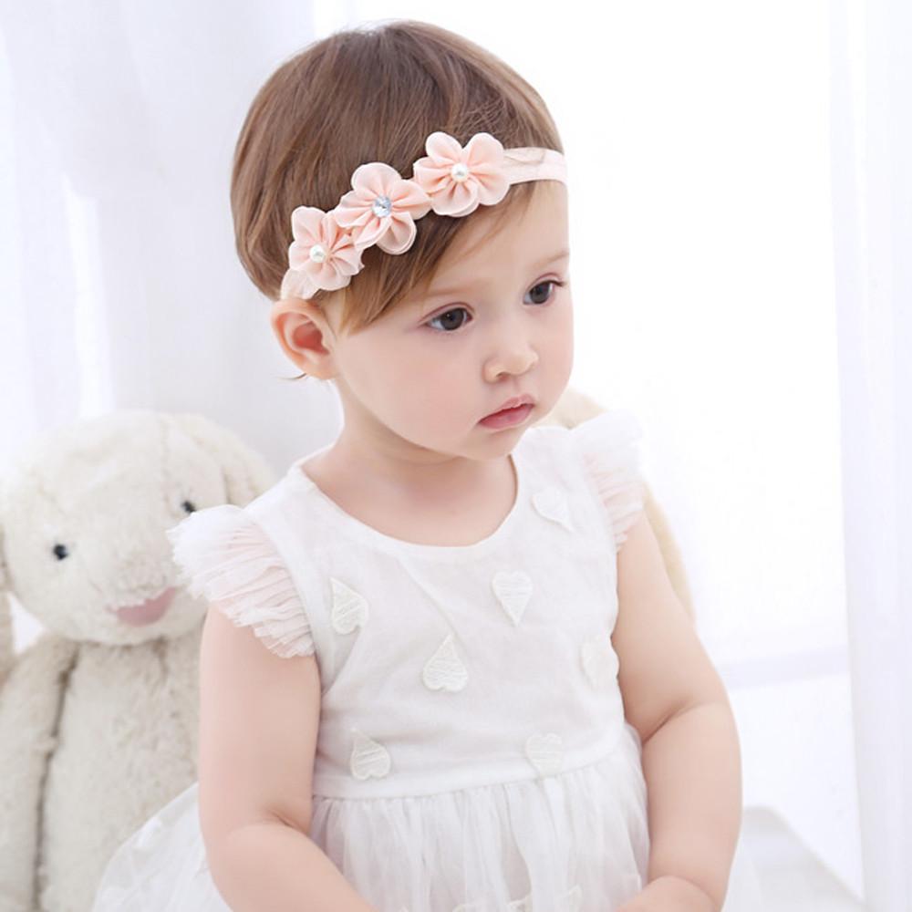 Mädchen Satin Haarband Kommunion In Weiß Mit Blumen - Foto 10