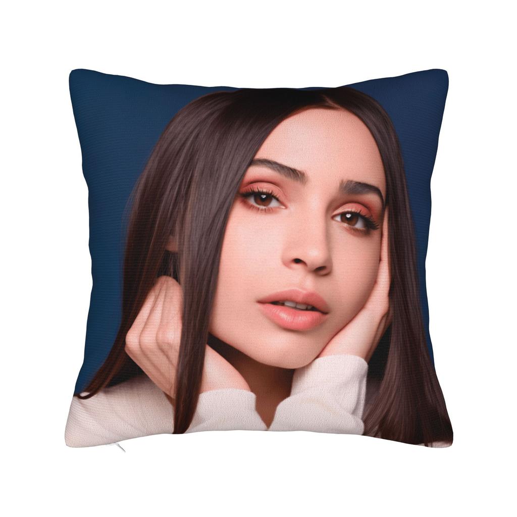 Actor S-Sofia C-Carson Pillow Cover  Novelty Pillow Case For Living Room Chair Soft Cushion Cover Birthday Present