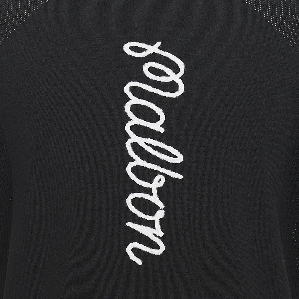 MALBON GOLF Knit Hybrid Polo Shirt Black (Man)