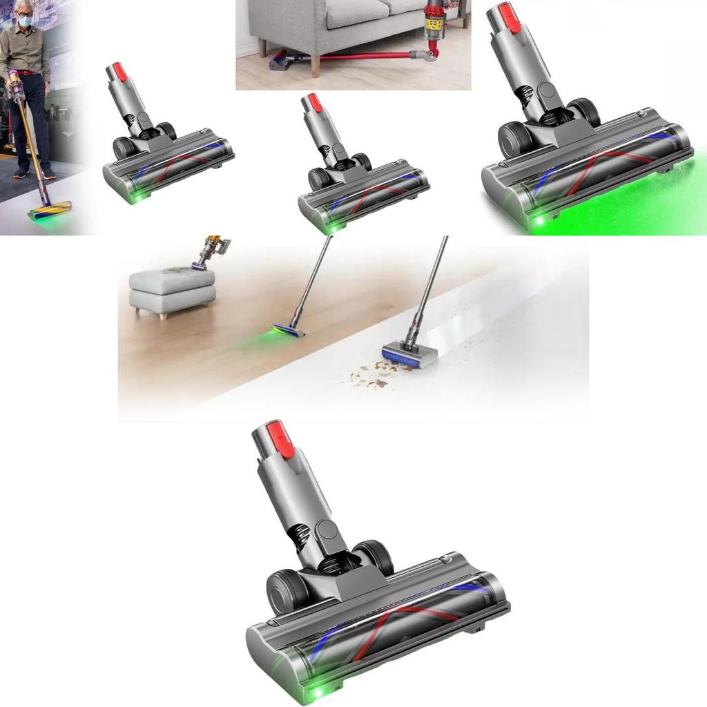 For Dyson V10 V12 Slim Universal Soft Fluffy Floor Tool For Corded Vacuum Cleaners With Handcontrolled Functionality