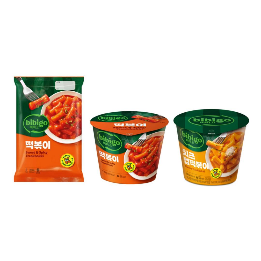 

[Bibigo] Rice Cake Sweet & Spicy Tteokbokki 3types / Topokki Cup x 1 (original)