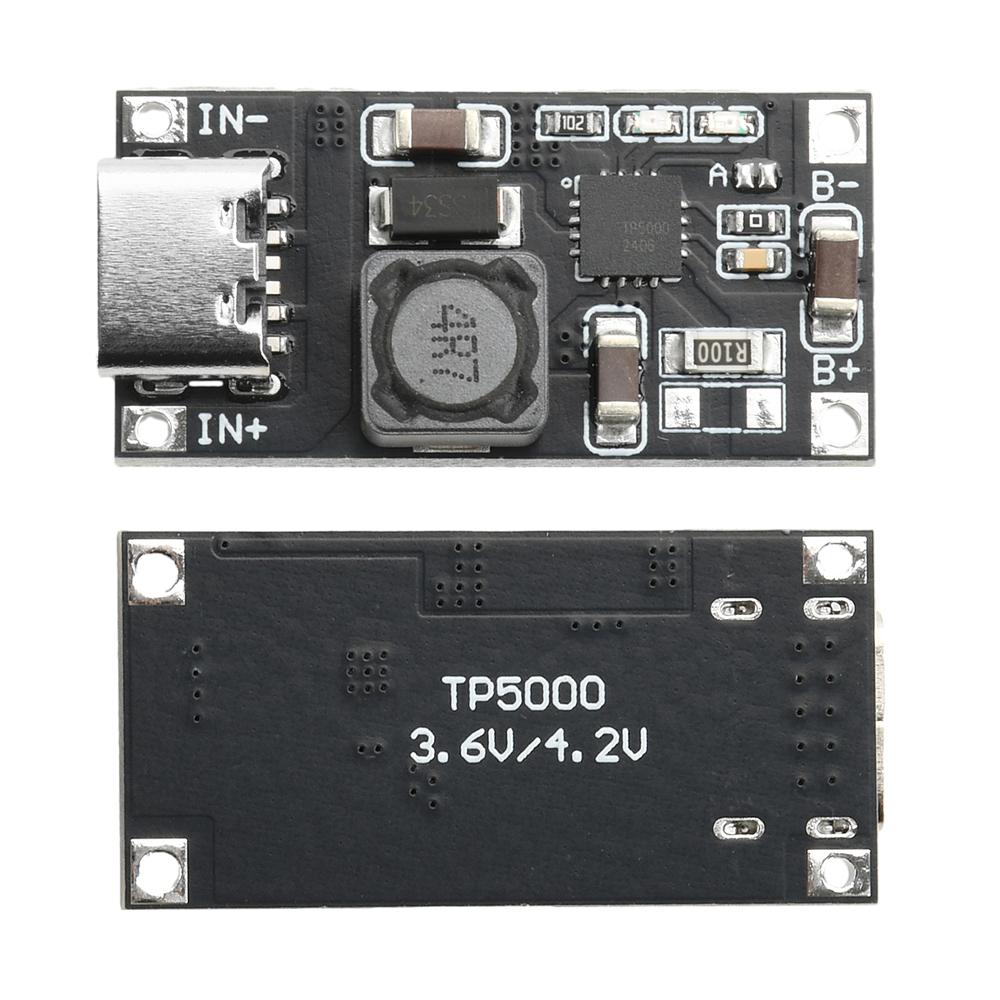 5PCS DC 4.5-9V TP5000 4.2V/3.6V 1A Li-ion Battery Charging Board Module Charging Management Power Module Board Type C