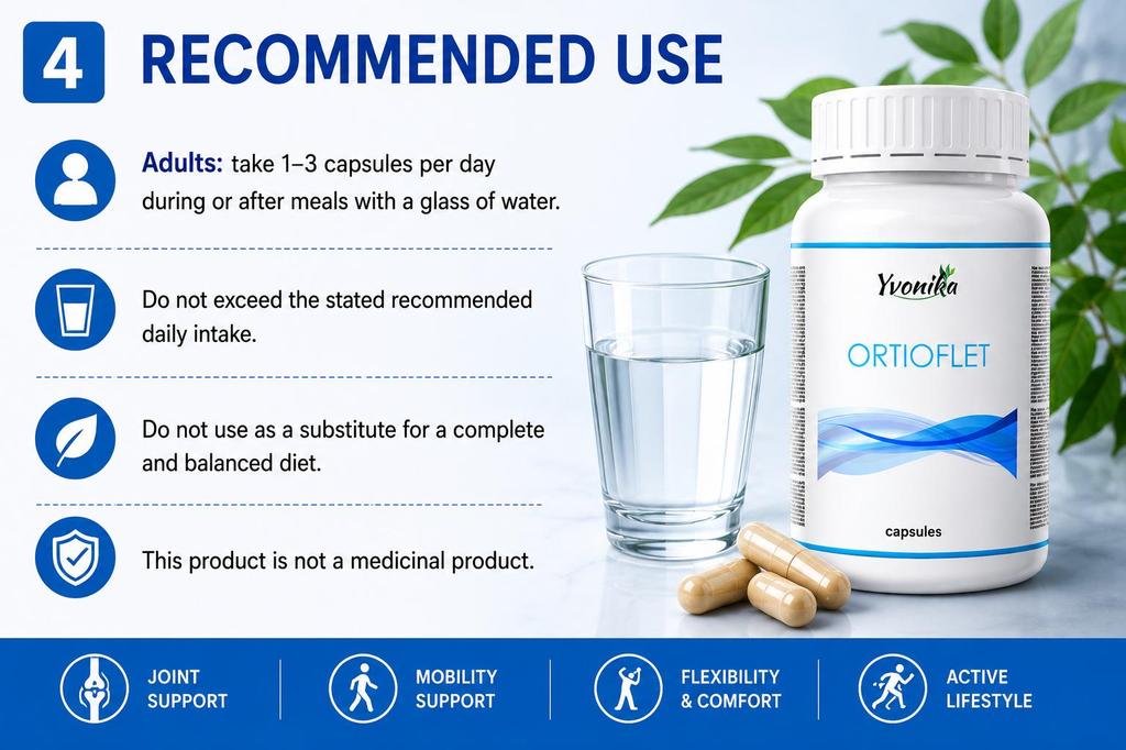 Ortioflet – Joint, Cartilage and Mobility Support, 60 Capsules