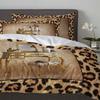 Leopard Print Animal Skin Texture Dressing Table Duvet Cover With Pillow Case Bedding Set Quilt Cover Double Bed Home Textile