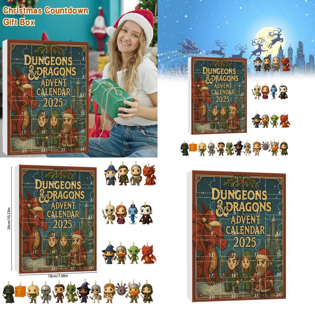 Dungeons Vánoční adventní kalendář s akrylovými figurkami jako sváteční dárek