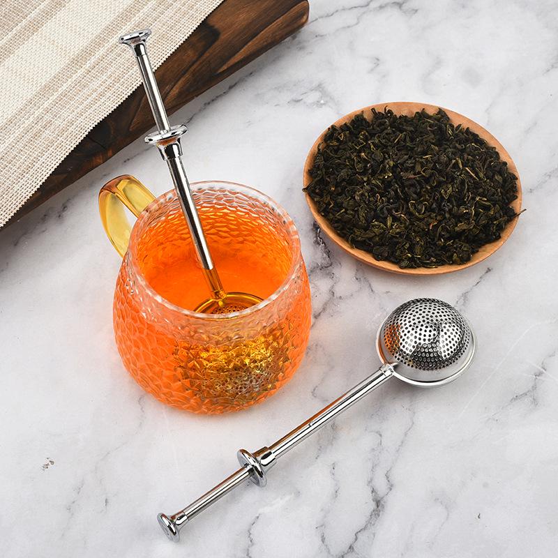 304 Stainless Steel Telescopic Tea Infuser Ball & Powder Duster