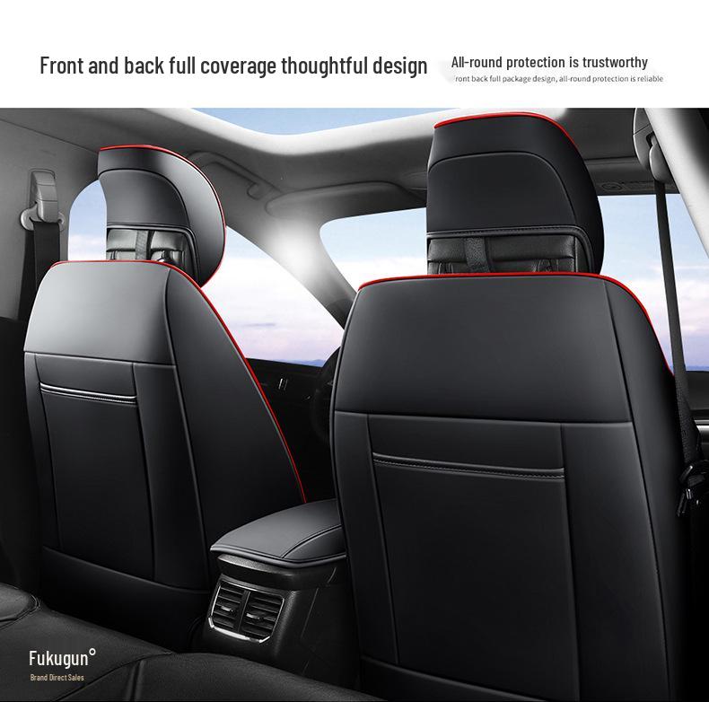 Perforated Genuine Leather Car Seat Cushion for Ford Mondeo, One Version, Five Seats