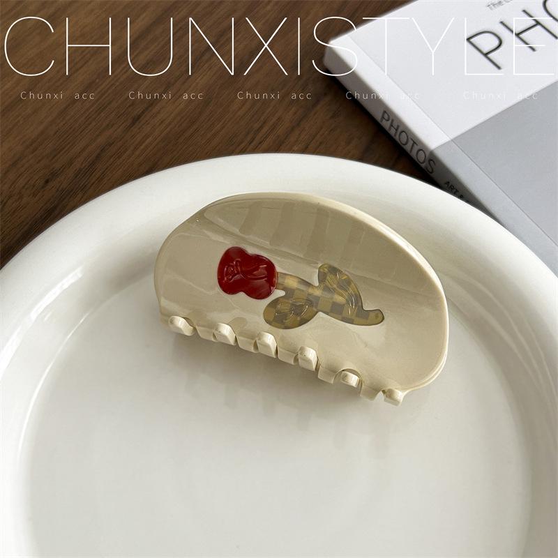 

Большая заколка для волос «Тюльпан» из ацетата «Коала» — женская заколка для волос «Акула»