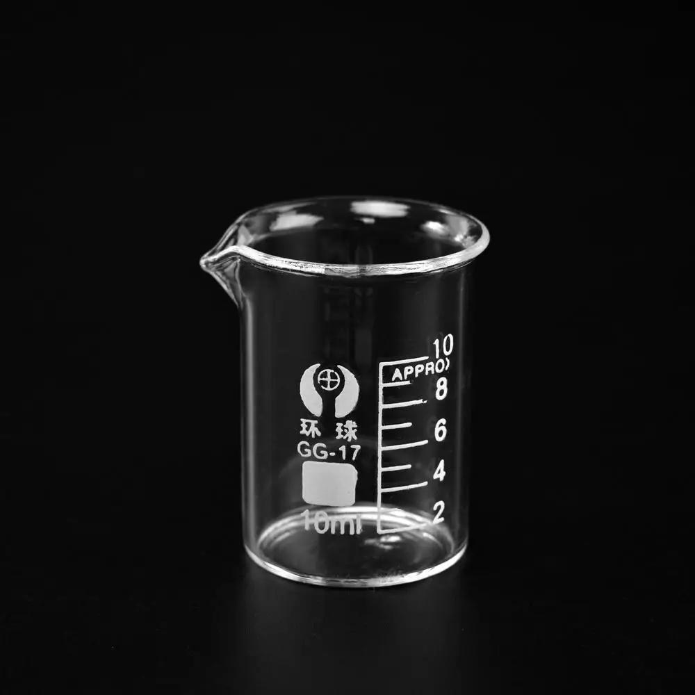 1pc 5ml 10ml 25ml 50ml 100ml Beaker Measuring Glass Beaker Lab Borosilicate Glassware Chemical Experiment