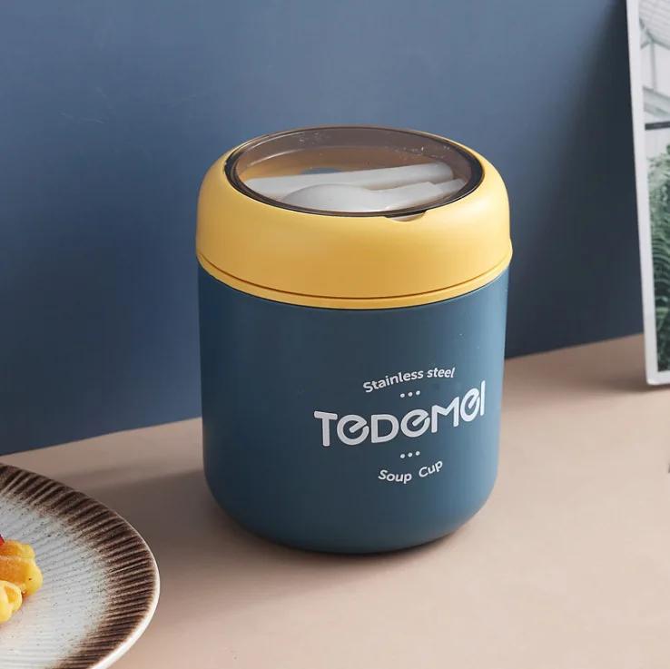 Thermal Insulated Outdoor Travel Leakproof Food Container Bento Soup Lunch Box Stainless Steel Picnic for Kids and Adults