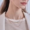 ELLE Jewelry Herringbone Layered Necklace ELBRNN192