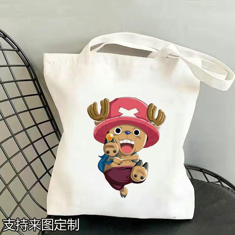 Japan cartoon comics One Piece Student Canvas Bag Large Capacity Study Bag Anime-Style Shoulder Bag 0029