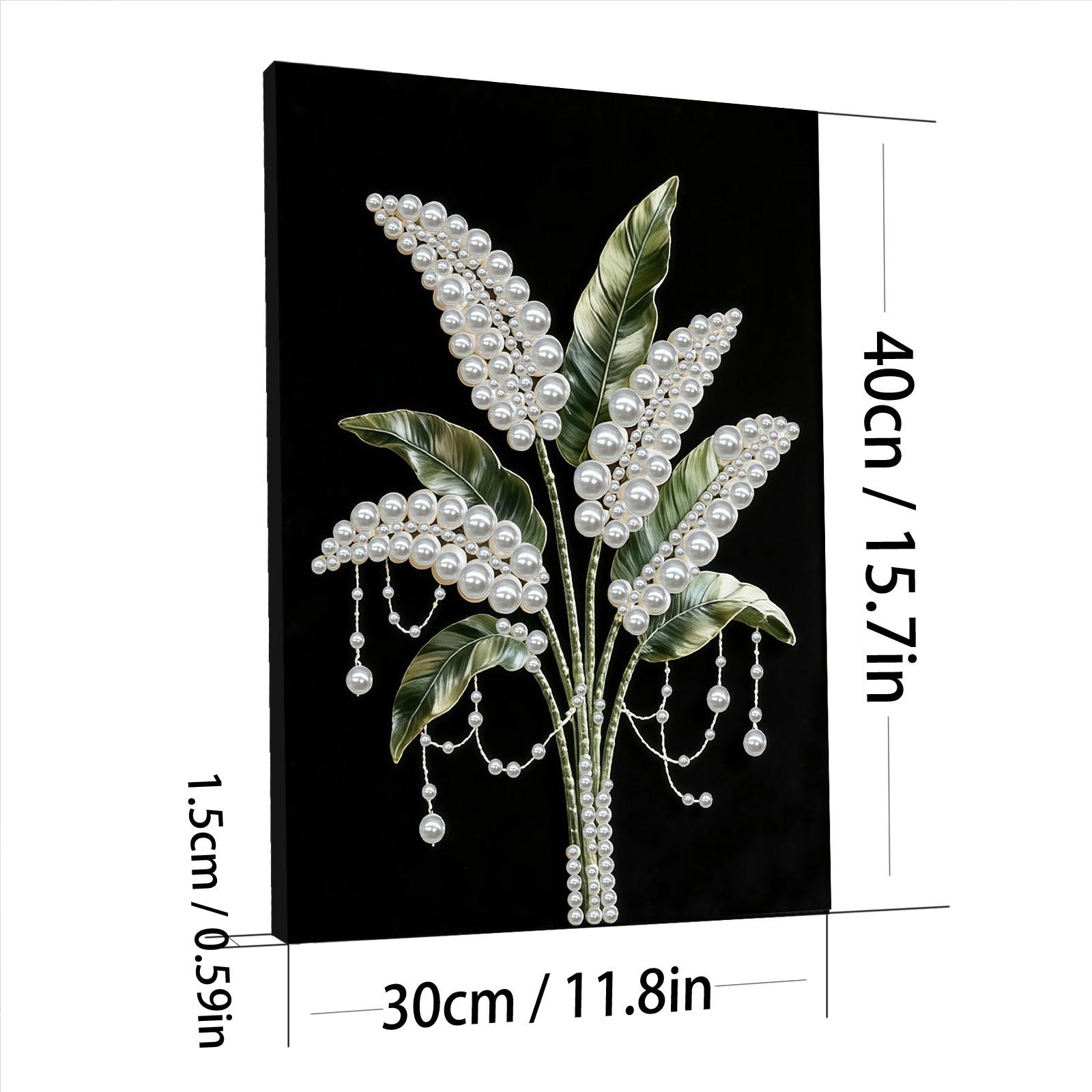 

DIY Pearl Diamond Art Kits with Frame 30x40cm Diamond Painting Gem Picture Art for Adults/Beginners Gift Idea Home Wall Decor