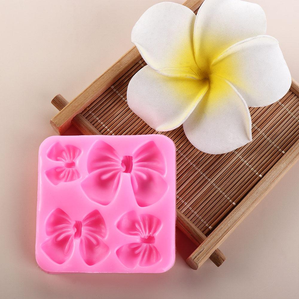 Fondant Cake Bow Shaped Cake Decorations Chocolate Mold Baking Tool Silicone Mold Baking Mould