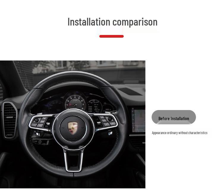 Padele schimbător de viteze din fibră de carbon T-carbon pentru Cayenne, Macan, Panamera, 911.