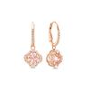Swarovski Four Leaf Clover Heartbeat Earrings Women Earrings Rose-Gold 5516477