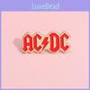 Acdc Fashionable Rock Band Pin Chic Geometric Letter Design Ideal Gift All For