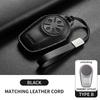 Leather Car Key Case Cover Fob For Chery Exeed Lx Txl Atlantix Et Es Vx Fl Rx Cdm Phev Car Remote Keychain Case Shell Accessorie