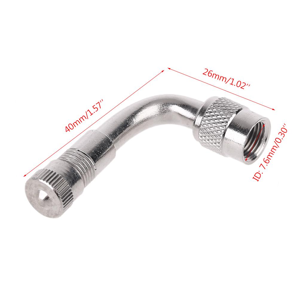 Adaptors Tire Stem Extender 90 Degree Tyre Valves Extension Auto Truck Motorcy