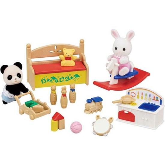 Sylvanian Families DollFurniture Set Toy Full - White RabbitPanda Baby DF-20