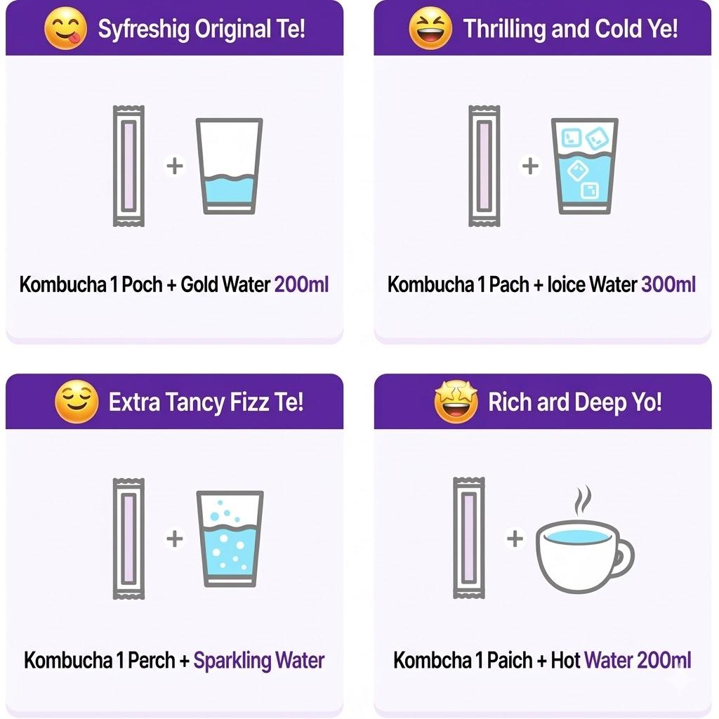 [Green Monster] Detox Kombucha (5 Refreshing Flavors) (1 Unit-10sticks)