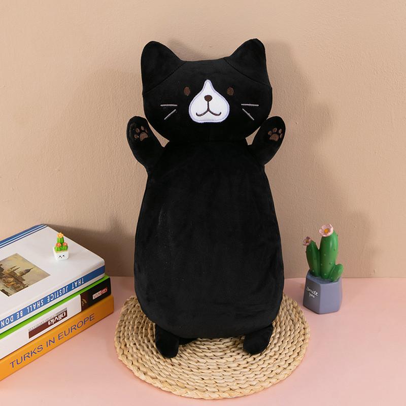 

Новая игрушка-печенье кот мягкая игрушка длинные спящие ноги подушка кукла кукла девочка подарок на день рождения 45cm чёрный
